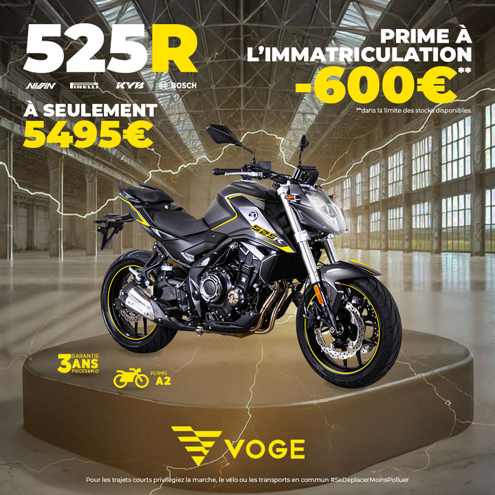 VOGE 525 R PRIME A L'IMMATRICULATION